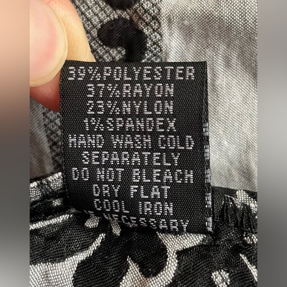 Laps Women Dress Black Gray Sleeveless S-M - Picture 8 of 9